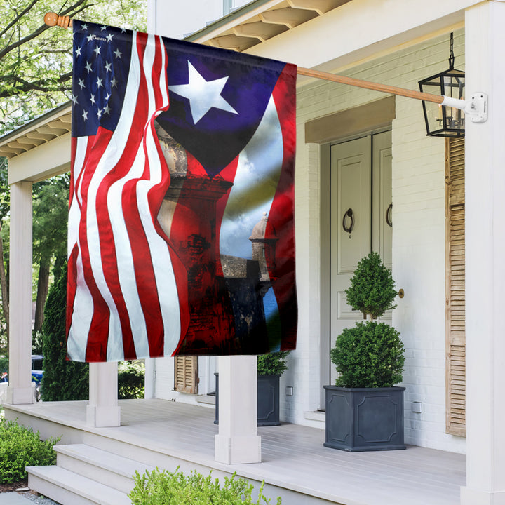 Puerto Rican Flag American Flag 