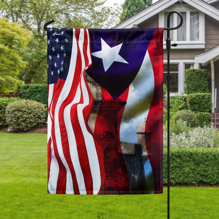 Puerto Rican Flag American Flag Flagwix