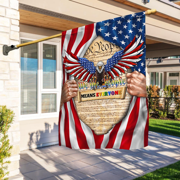 LGBT Eagle We The People Means Everyone Flag MLN3173F