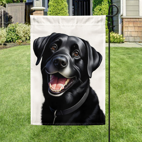 FLAGWIX  Funny Black Labrador Dog Flag