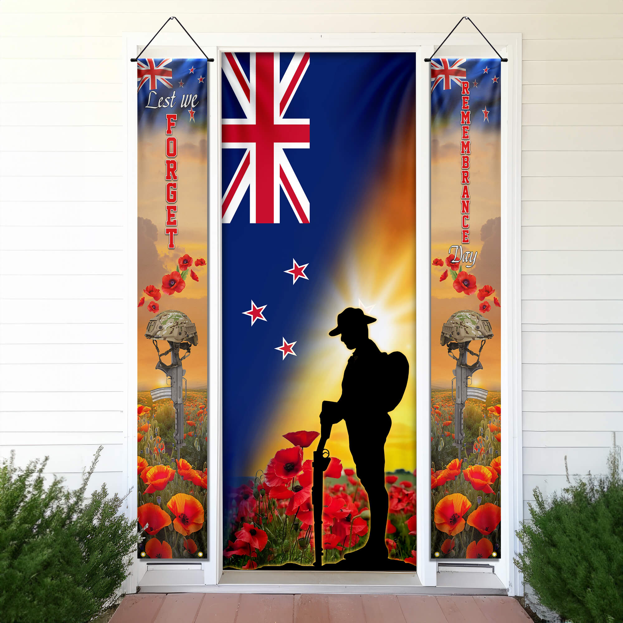 Lest We Forget Field Of Poppies 5ft X 3ft Flag