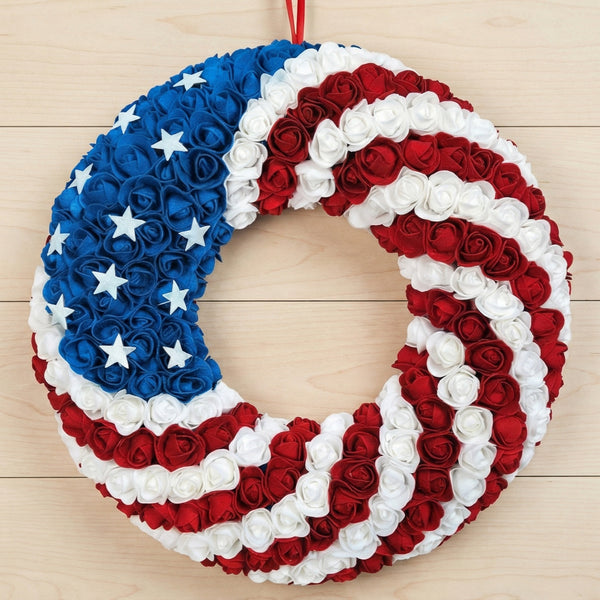 250th Anniversary Wreath – Patriotic American Flag Door Wreaths | Flagwix