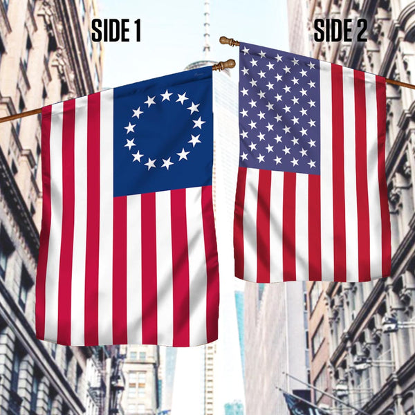 Flagwix American Flag - Betsy Ross American Two-Sided Flag TPT922Fv1