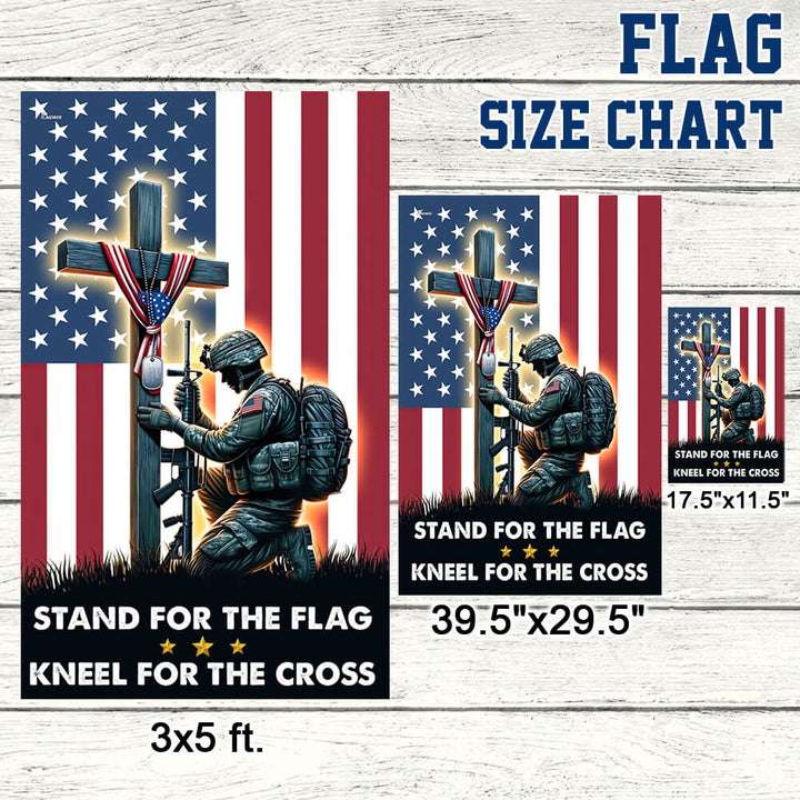 Stand For The Flag Kneel For The Cross Flag