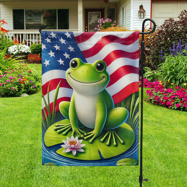 Frog American Flag