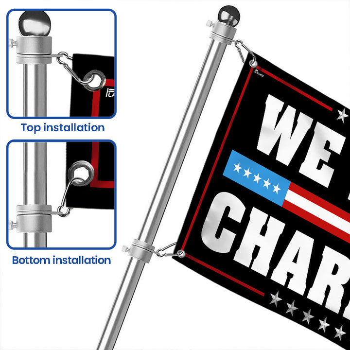We Are Charlie Kirk American Flag 3x10 Inch Vinyl Bumper Sticker We Are Charlie Kirk American Flag 3x10 Inch Vinyl Bumper Sticker