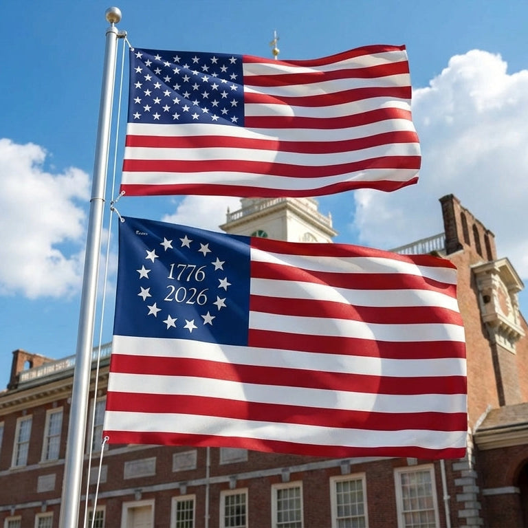 FLAGWIX Betsy Ross 1776 2026 American Grommet Flag – Flagwix
