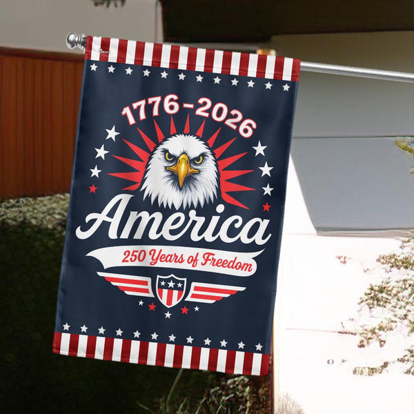 America 250 Years of Freedom Semiquincentennial Eagle Flag
