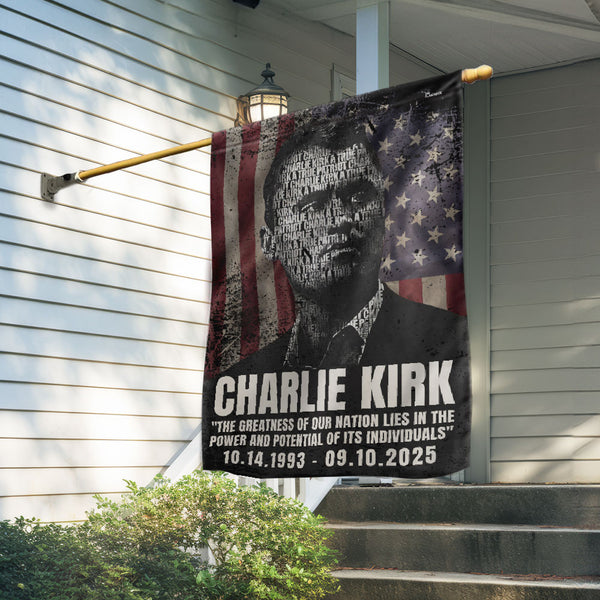Charlie Kirk American Flag - USA Patriotic Flag for Outdoor Display