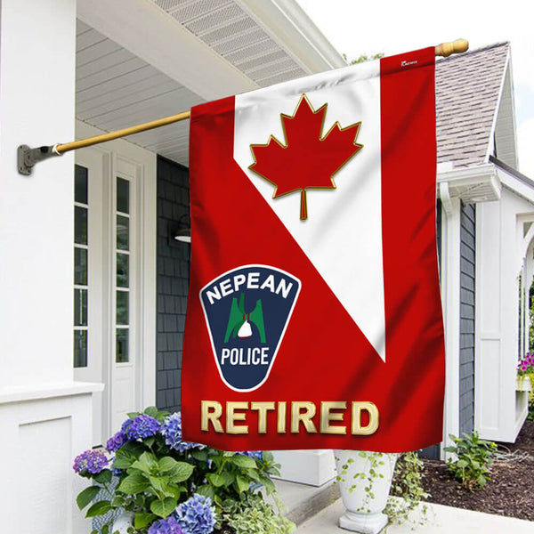 Police Flag Police Retired Canadian Flag QTR898F