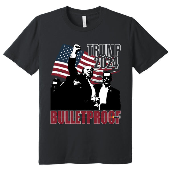 Trump 2024 Bulletproof, Trump Shooting, Fist Pump, Trump Survives Rally T-shirt