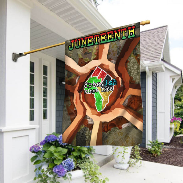Juneteenth Black History Month Flag Strong And Brave NTB24F
