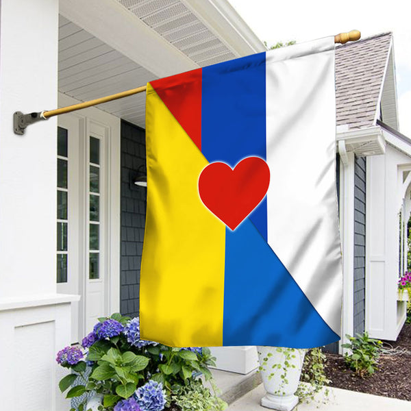 Ukraine Russia Friendship Flag
