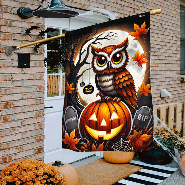 Halloween Owl Flag MLN3974F