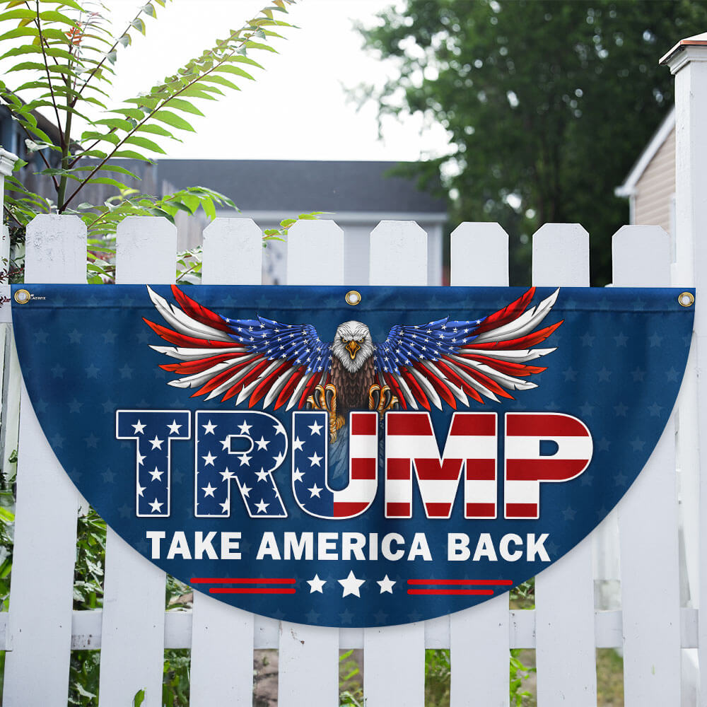 Trump Take America Back Non-Pleated Fan Flag – Flagwix