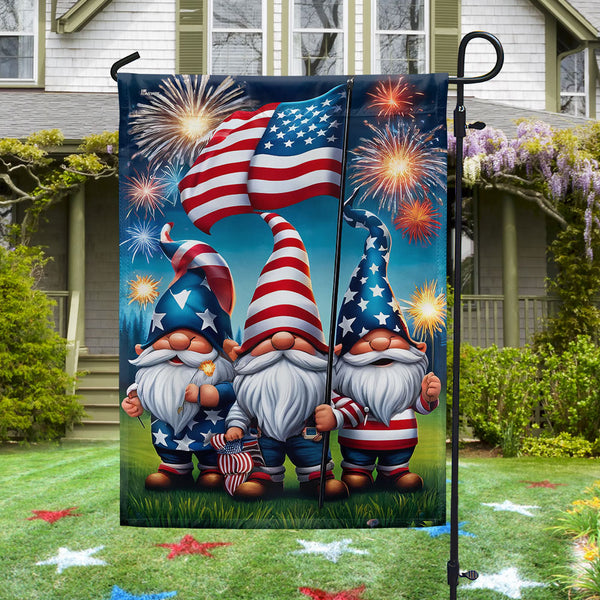 Flagwix American Flag - Patriotic Gnomes 4th of july Flag MLN3101F