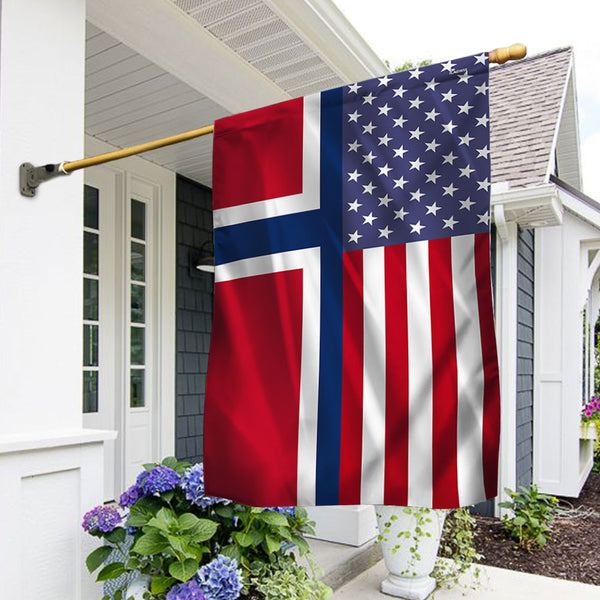 FLAGWIX  Norwegian American Flag