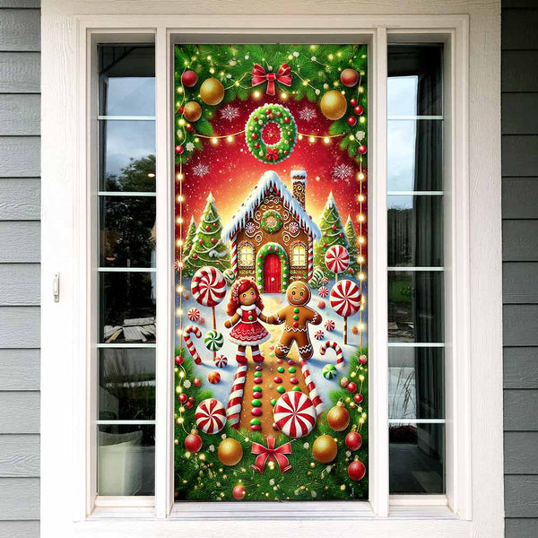 Gingerbread First Christmas In Our New Home Door Cover TQN4318D