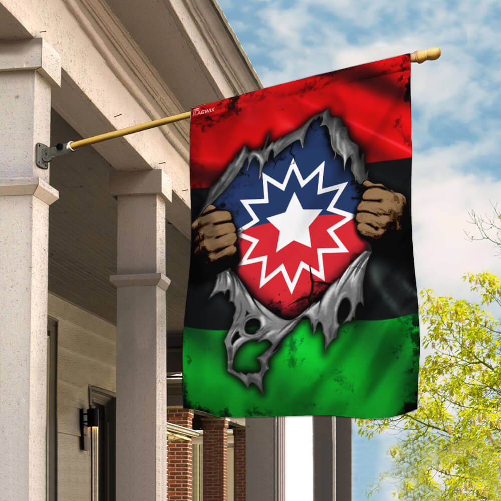 Juneteenth Flag, Double sides printed, Canvas material – Flagwix