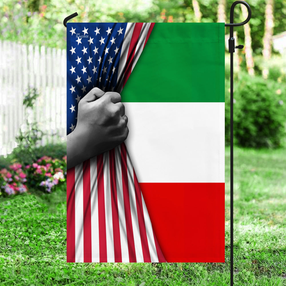 italian flag half umbrella patio Italian American Flag โ ๐ฎ๐น๐บ๐ธ Celebrate Heritage with a Dual-Nation Ban โ Flagwix