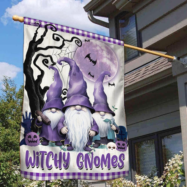 Halloween Witchy Gnomes Flag