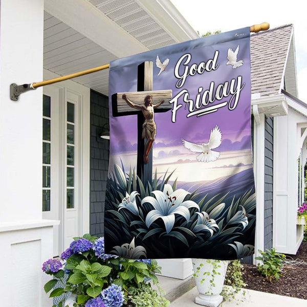 FLAGWIX  Good Friday And Happy Easter Flag TQN2476F