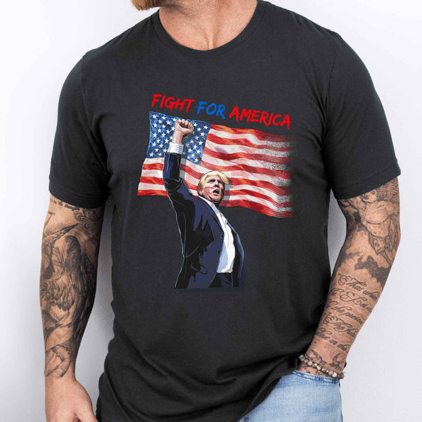 Trump Shooting Shirt Donald Trump Fight for America 2024 T-Shirt