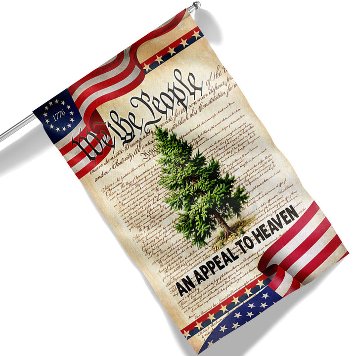 country flag with pine tree