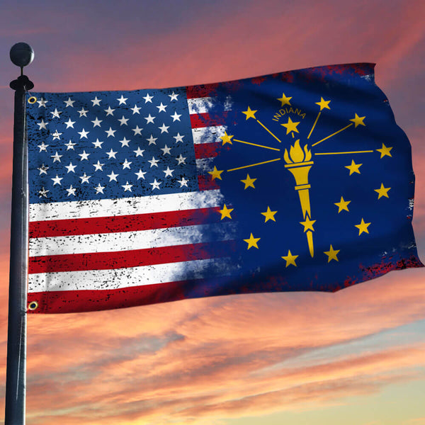 Indiana American Grommet Flag