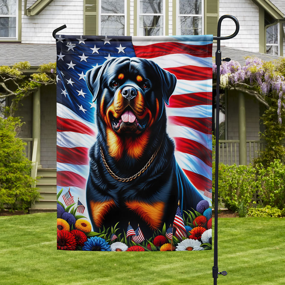 FLAGWIX Patriotic Rottweiler Dog American Flag – Flagwix