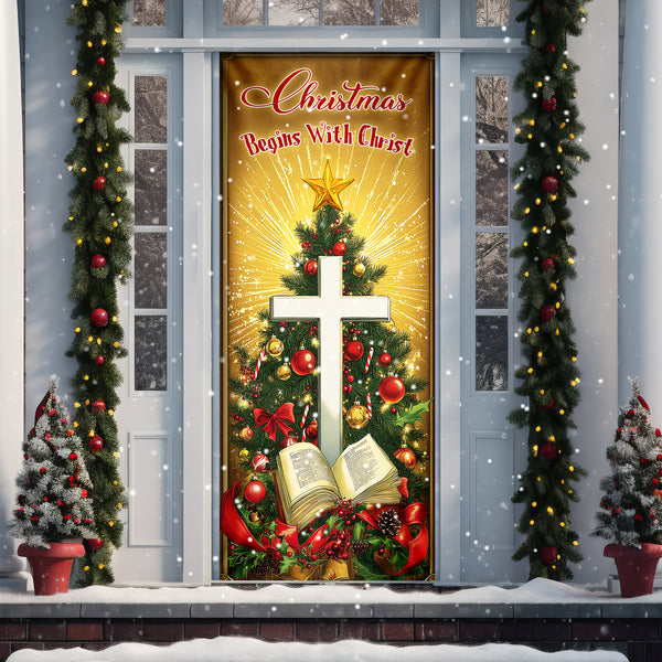 Christmas Begins With Christ Door Cover TPT2457D
