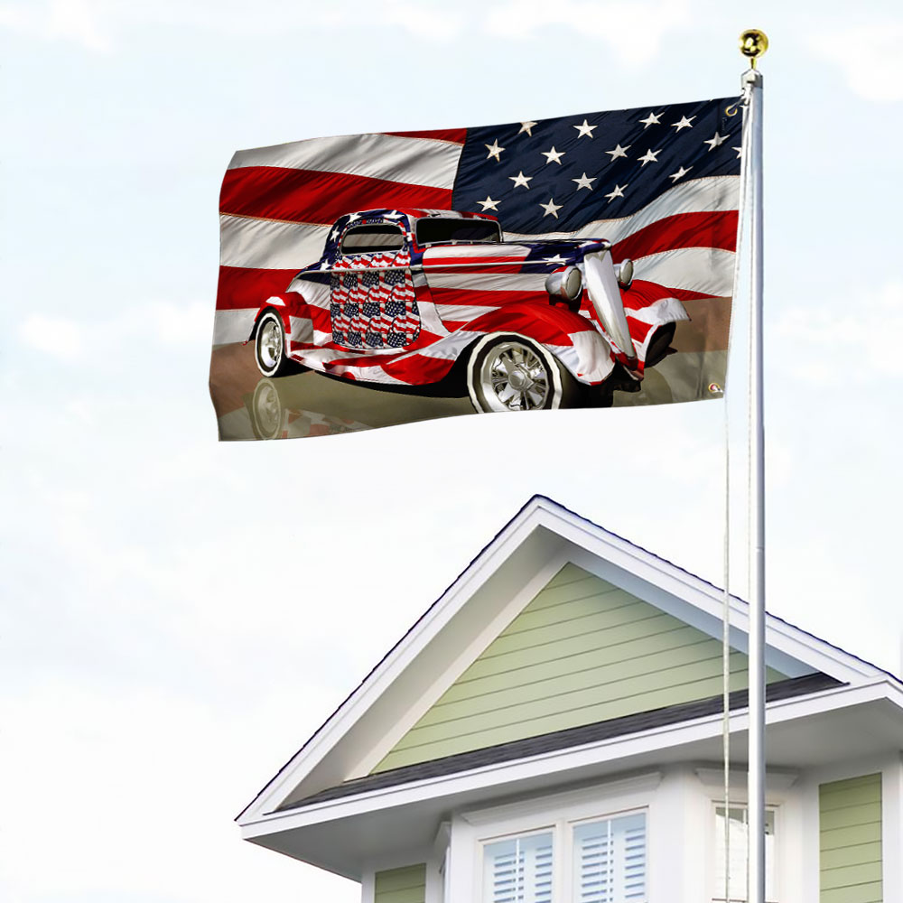 Hot Rod American Grommet Flag – Flagwix