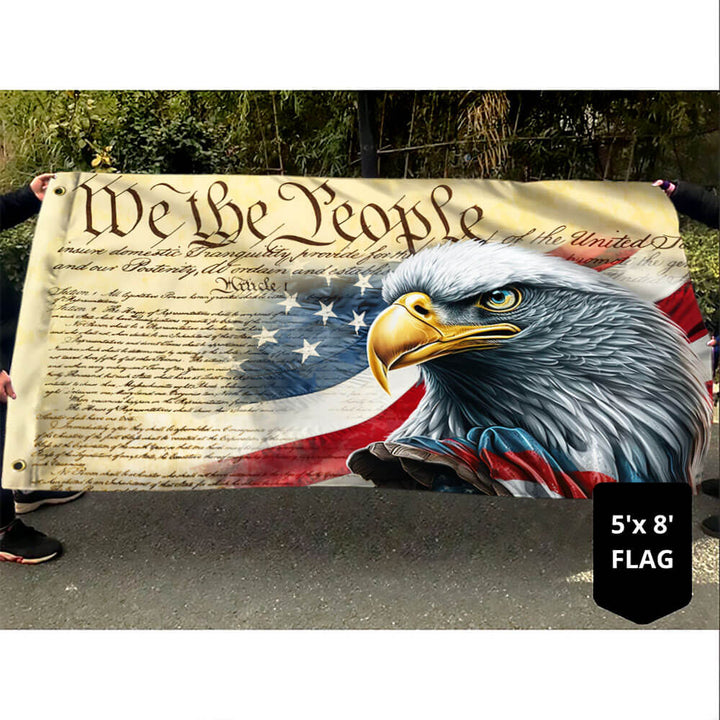 faith and patriotism yard décor