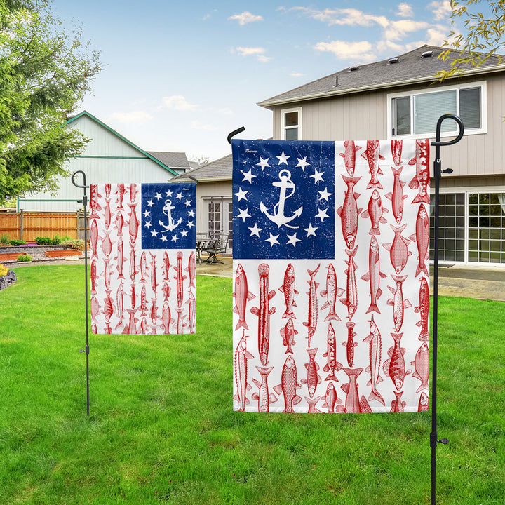 decorative flag pole fish flag Fish American Flag – Nautical Fishing Flag for Boats & Outdoor Display – Flagwix