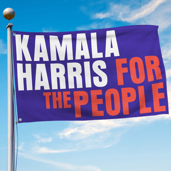 Kamala Harris 2024 Flag Kamala Harris For The People Grommet Flag