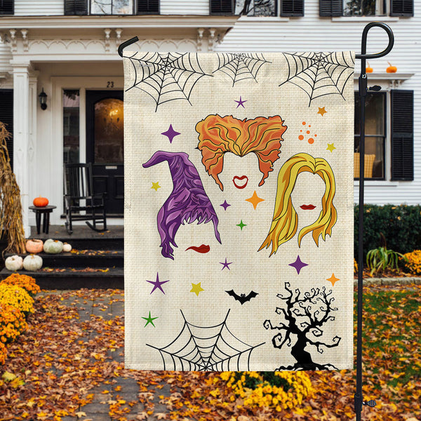 Halloween Three Witches I Smell Children Flag