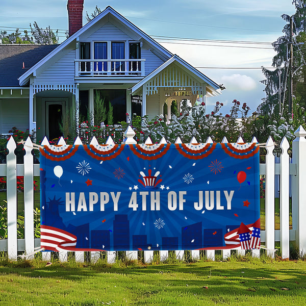 happy fourth of July banner