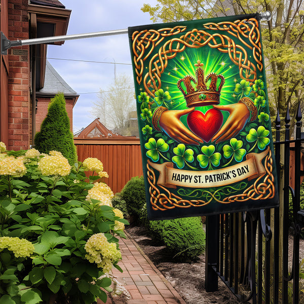 Happy St Patrick's Day Claddagh Irish Flag MLN4888F