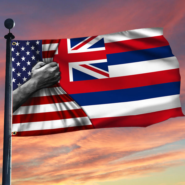 Hawaii American Grommet Flag