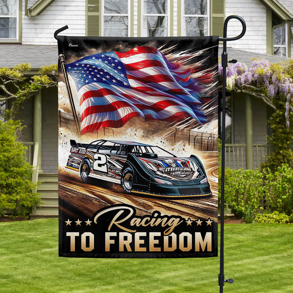 FLAGWIX Dirt Late Model Racing To Freedom Flag – Flagwix