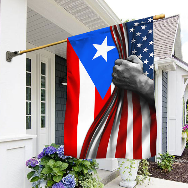 Puerto Rican American Flag