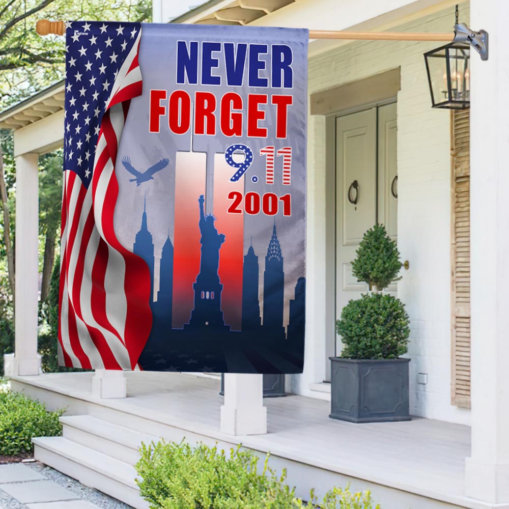 Never Forget 9-11 Flag September 11 Memorial American Flag – Flagwix