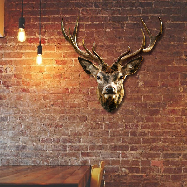 Deer Head Vintage Hanging Metal Sign QNN668MS