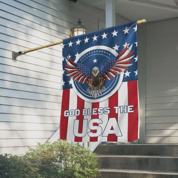Flagwix American Flag - Patriotic Eagle USA American Flag God Bless The USA Flag MLN5943PMN