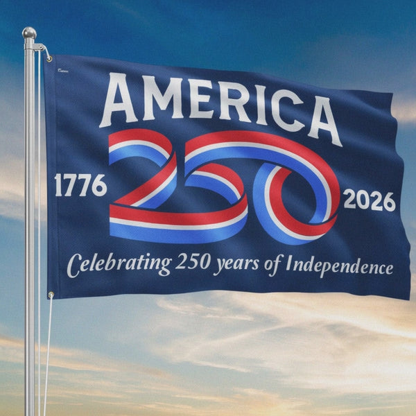 Flagwix American Flag - America 250 Years of Independence Semiquincentennial Grommet Flag