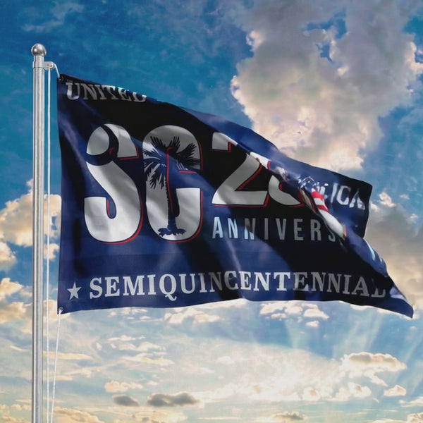 SC 250th Anniversary Flag | USA Semiquincentennial Patriotic Grommet Flag