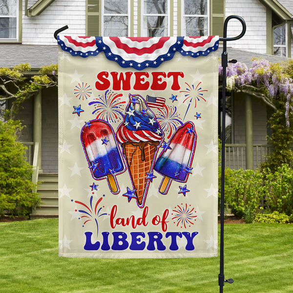 Flagwix American Flag - Patriotic Ice Cream 4th Of july Sweet Land of liberty Flag TQN1183F