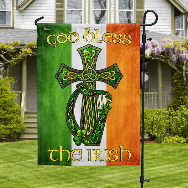 Irish Celtic Knot Cross St. Patrick’s Day Flag VTM845F