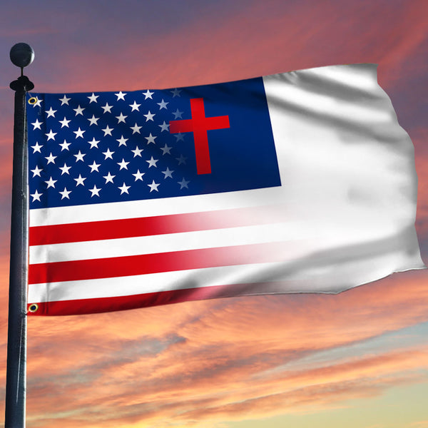 Christian Flag American Christian Grommet Flag