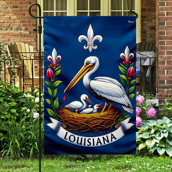 FLAGWIX  Louisiana State Brown Pelican Bird Flag MLN2534F